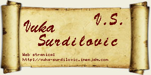 Vuka Šurdilović vizit kartica